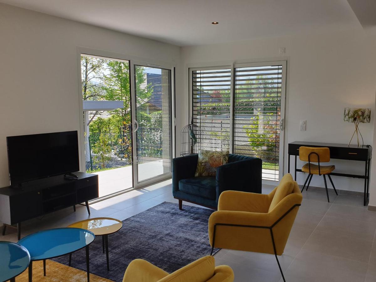 L'Appartement Jardin Avec Vue Montagnes Sévrier Exteriör bild