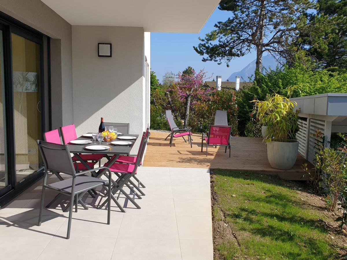 L'Appartement Jardin Avec Vue Montagnes Sévrier Exteriör bild