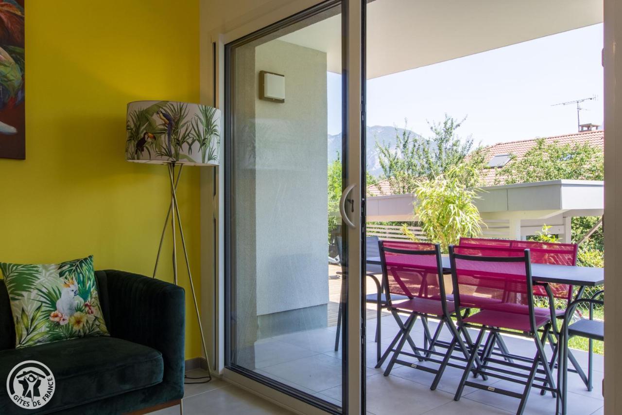 L'Appartement Jardin Avec Vue Montagnes Sévrier Exteriör bild