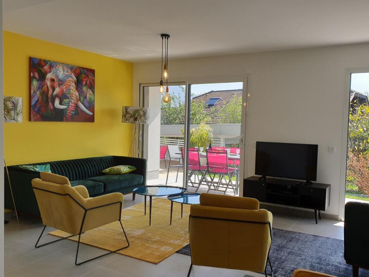 L'Appartement Jardin Avec Vue Montagnes Sévrier Exteriör bild