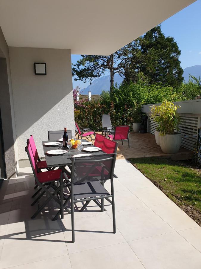 L'Appartement Jardin Avec Vue Montagnes Sévrier Exteriör bild