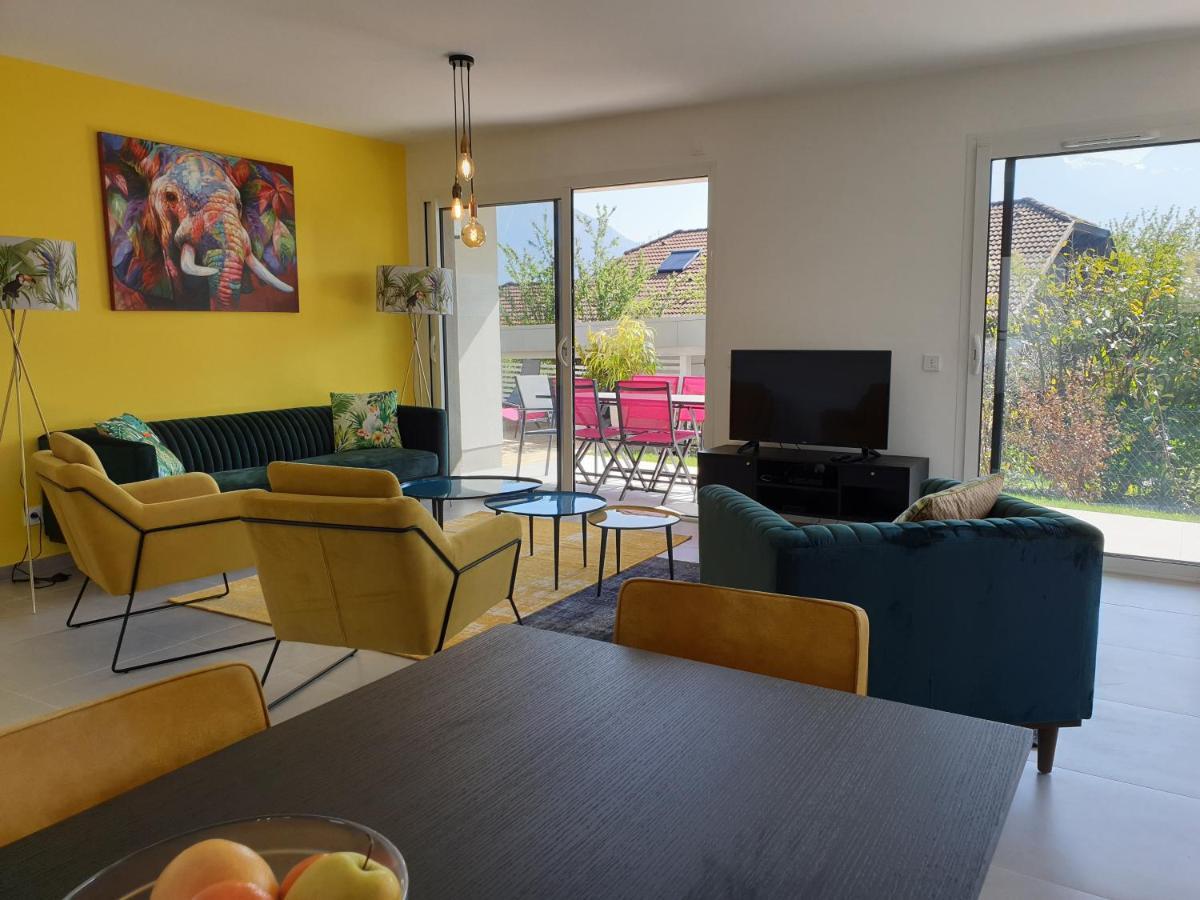 L'Appartement Jardin Avec Vue Montagnes Sévrier Exteriör bild
