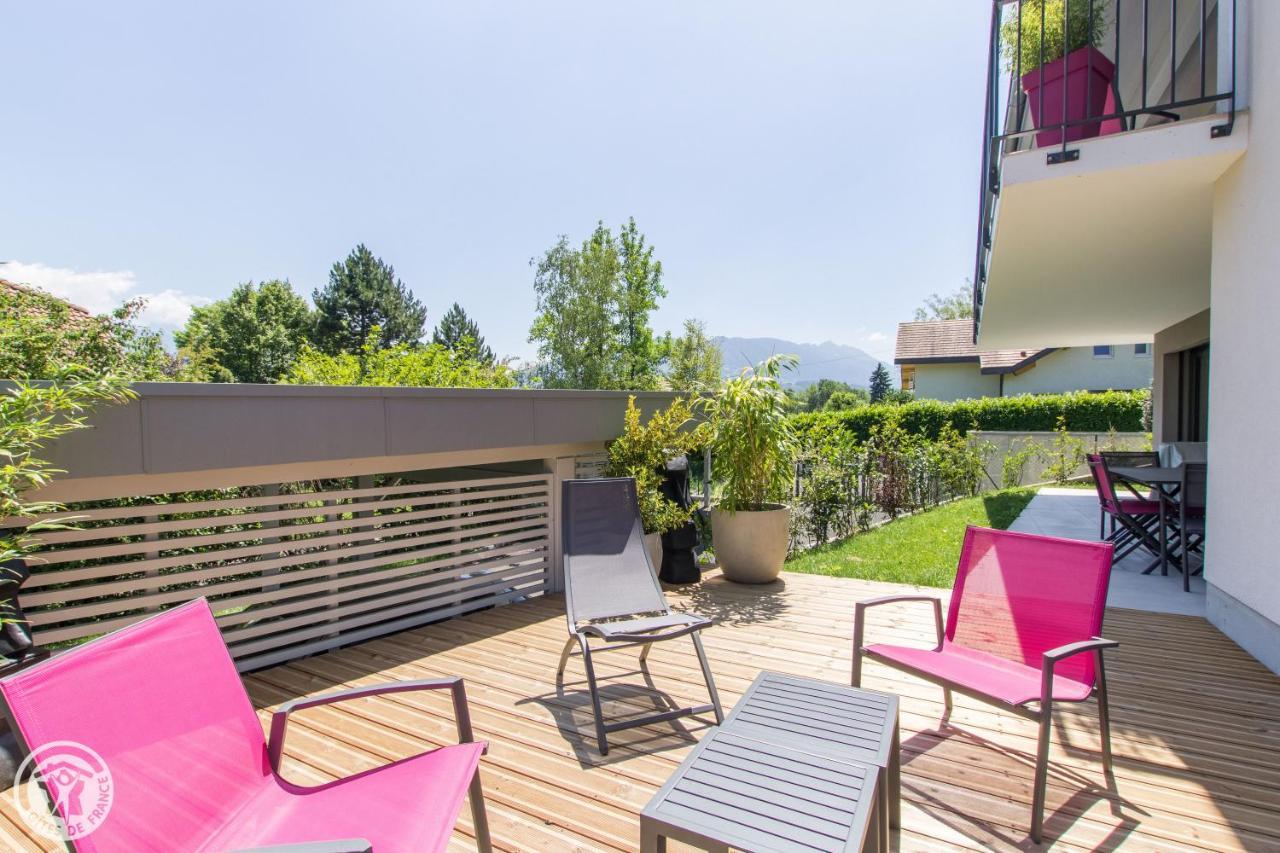 L'Appartement Jardin Avec Vue Montagnes Sévrier Exteriör bild