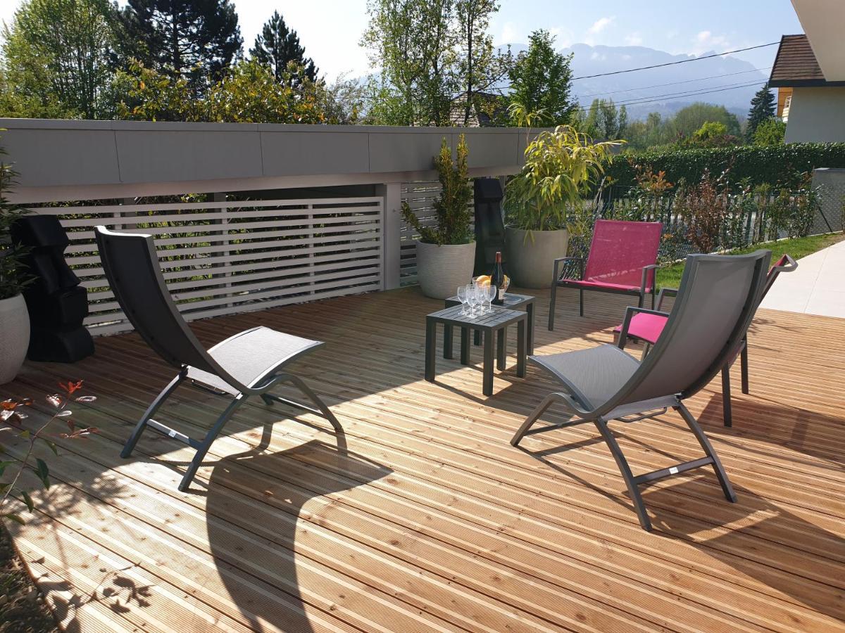 L'Appartement Jardin Avec Vue Montagnes Sévrier Exteriör bild
