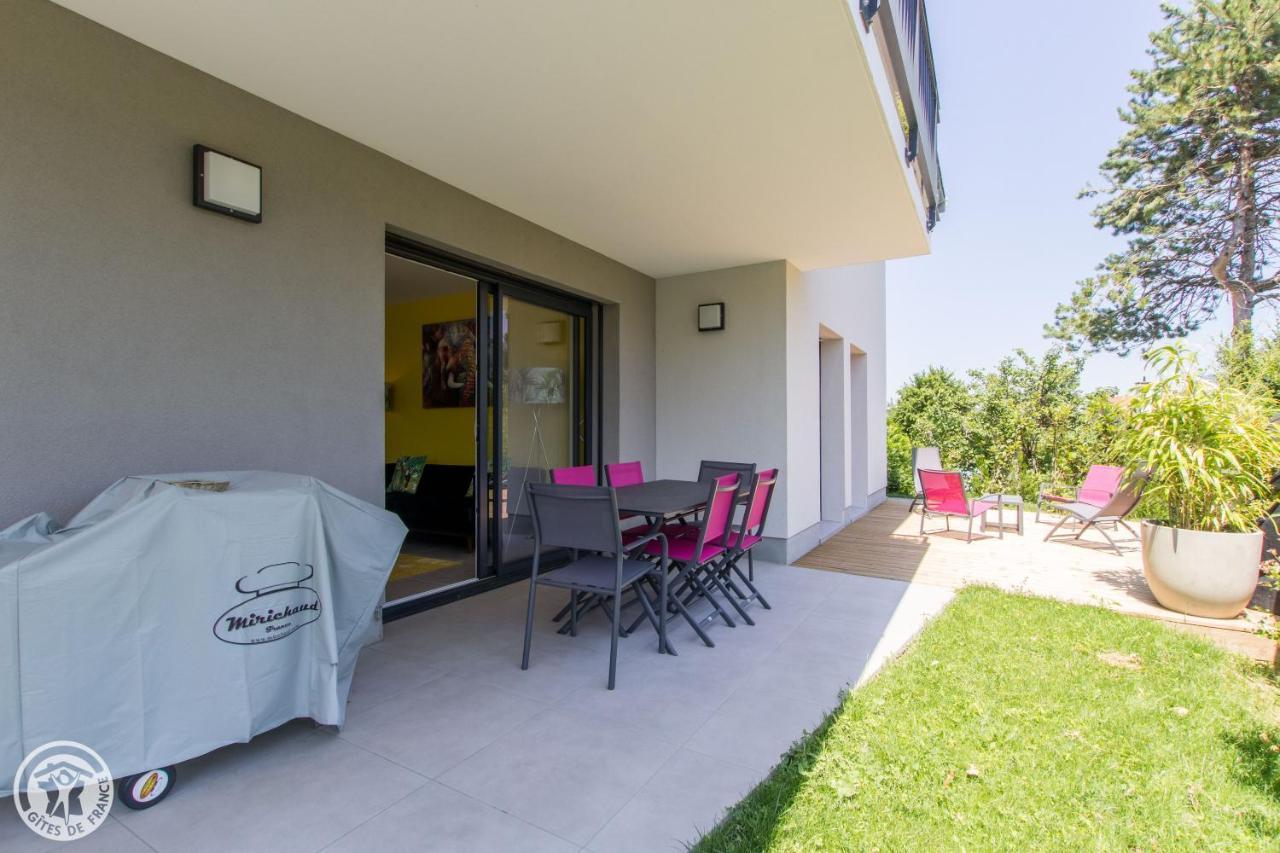 L'Appartement Jardin Avec Vue Montagnes Sévrier Exteriör bild