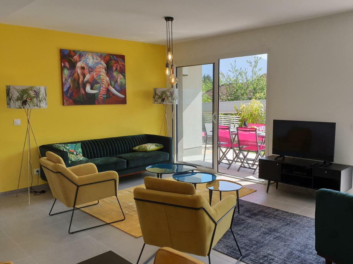 L'Appartement Jardin Avec Vue Montagnes Sévrier Exteriör bild